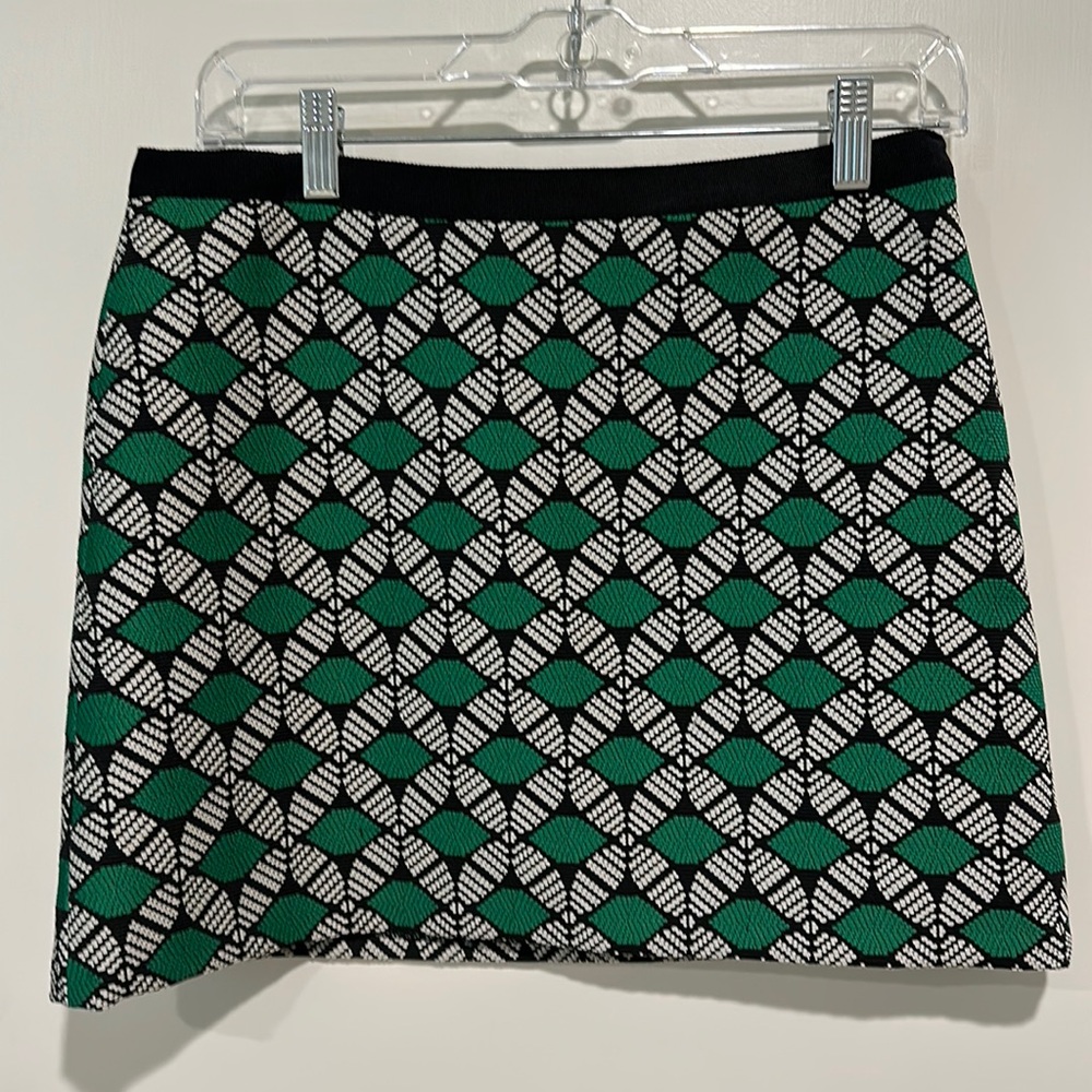 Milly green mini skirt